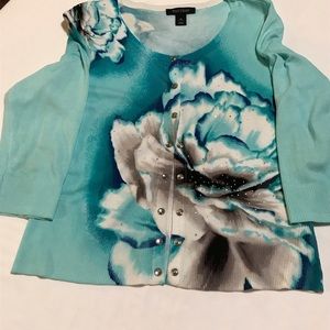 WH/BM sweater with tiny crystals